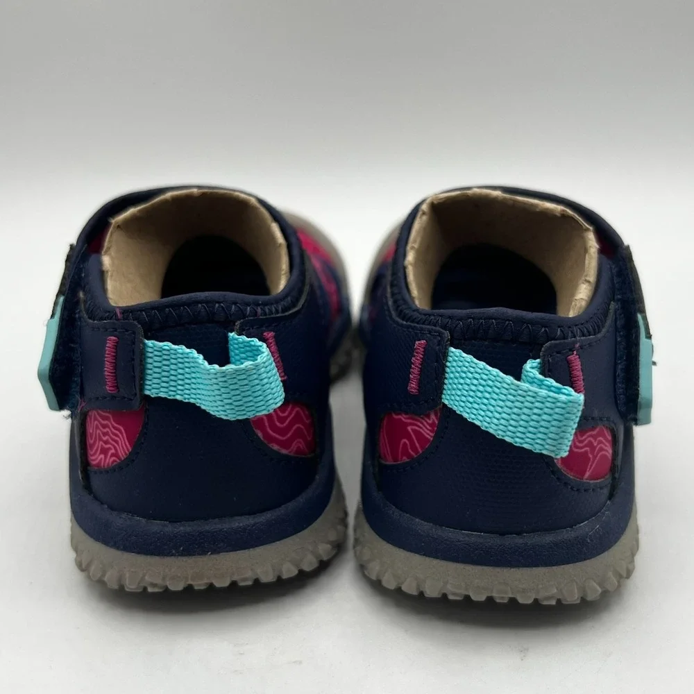 KEEN Kids Stingray Blue Depths Festival Fuchsia Waterproof Sandals Size 8‎